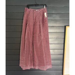 NWT Maeve Retro Pleated High-rise Wide Leg Pants